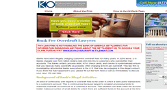 Desktop Screenshot of bankoverdraftlawyers.com